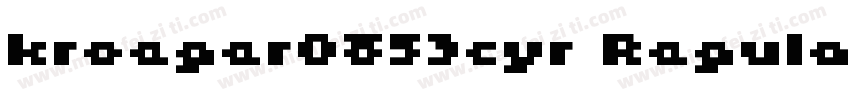 kroeger0853cyr Regular字体转换